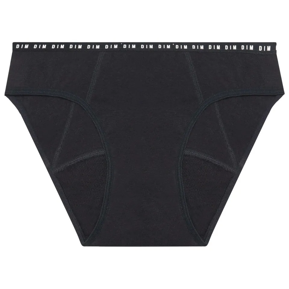 DIM Protect slip mestruale cotone bio nero XS flusso abbondante