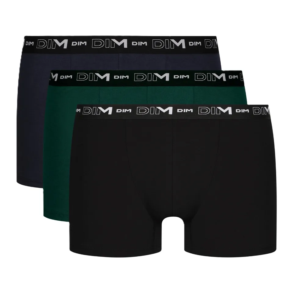 DIM boxer uomo cotone x3 traspirante senza etichetta