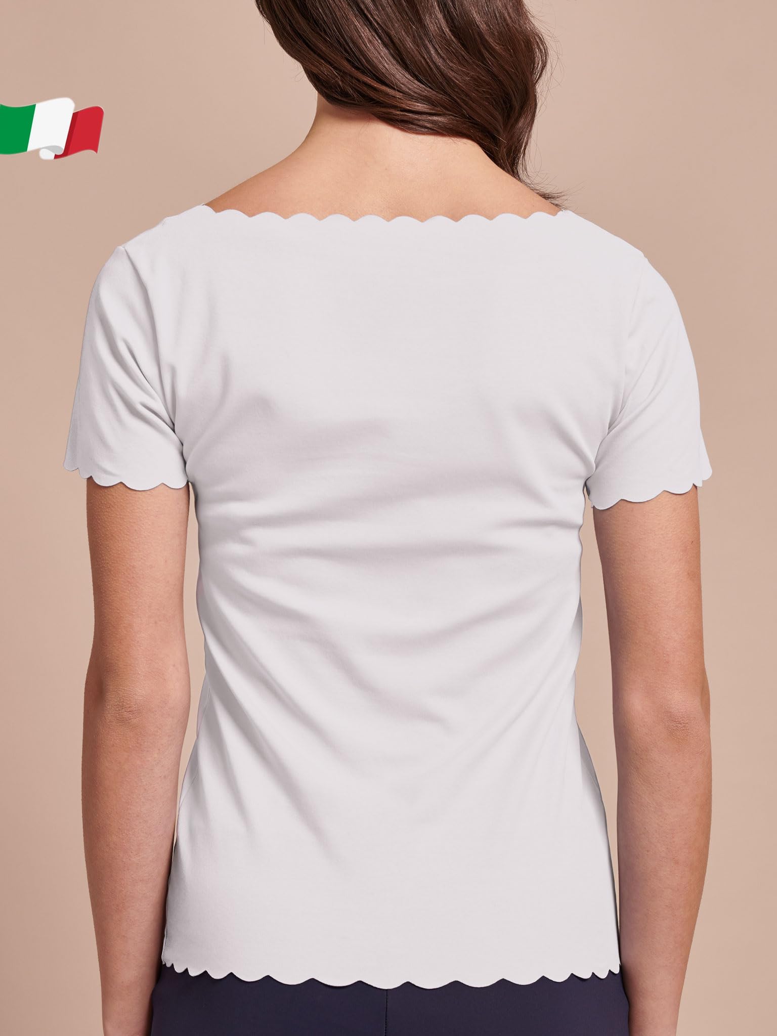 Egi 3142 t-shirt donna bianco cotone invisibile