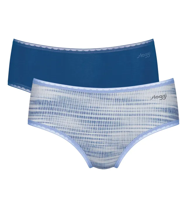 sloggi GO Midi slip donna M 2 pezzi cotone organico
