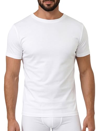 Egi 5420 maglia intima uomo bianco puro cotone