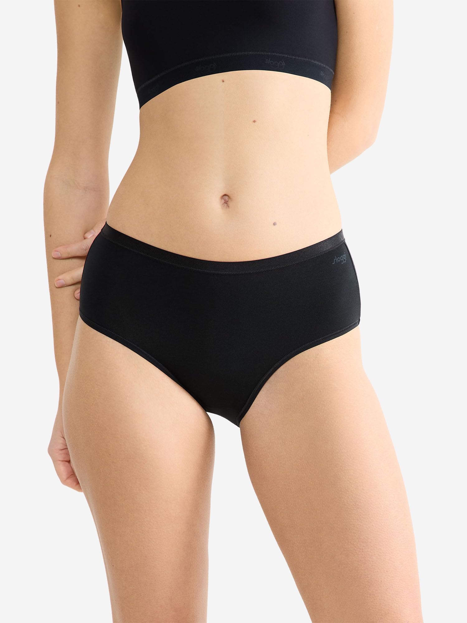 Sloggi Go Daily Cotton slip midi donna M nero cotone