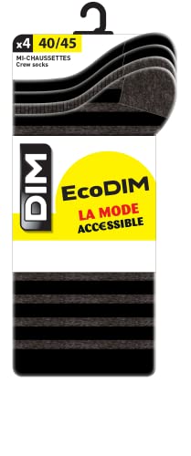 Dim Ecodim Style calzini uomo x8 neri maglia fine