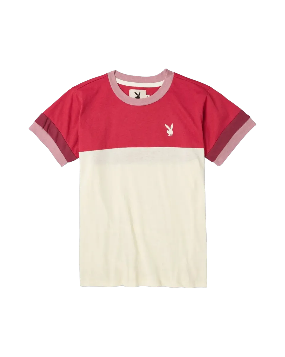 Playboy Summer of Love t-shirt donna cotone bande maniche