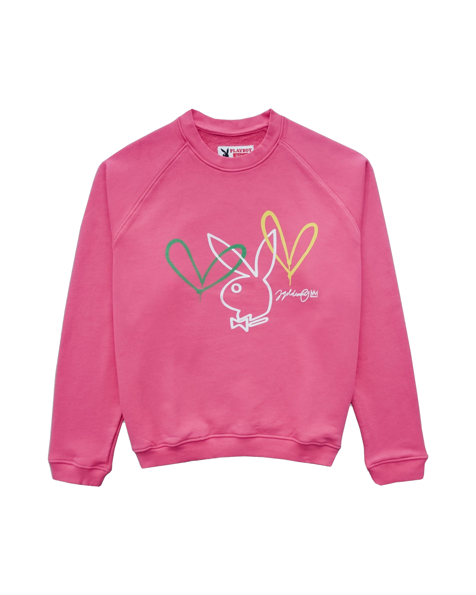 Playboy JGC Love Bunny felpa unisex nera french terry