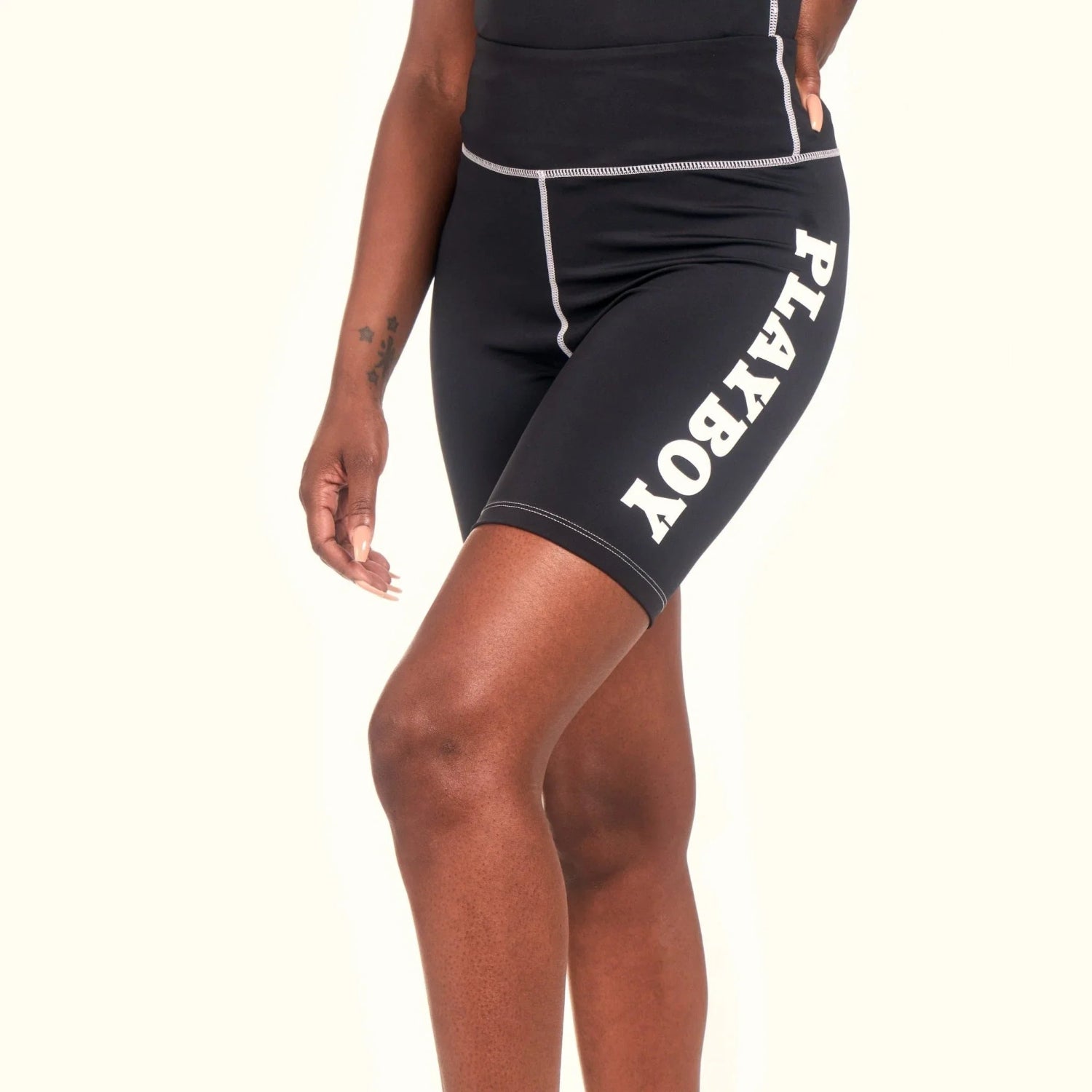 Playboy Active shorts biker neri elasticizzati