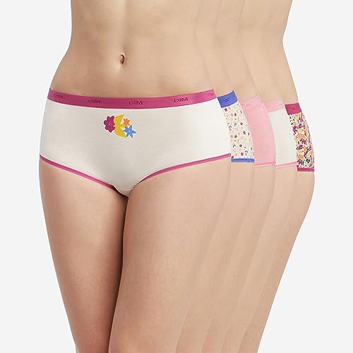 Dim Les Pockets Coton boxer x5 Fleurs Pop cotone