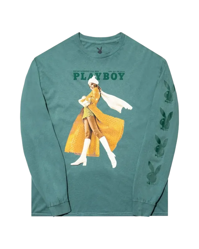 Playboy April 1970 Cover maglia manica lunga cotone