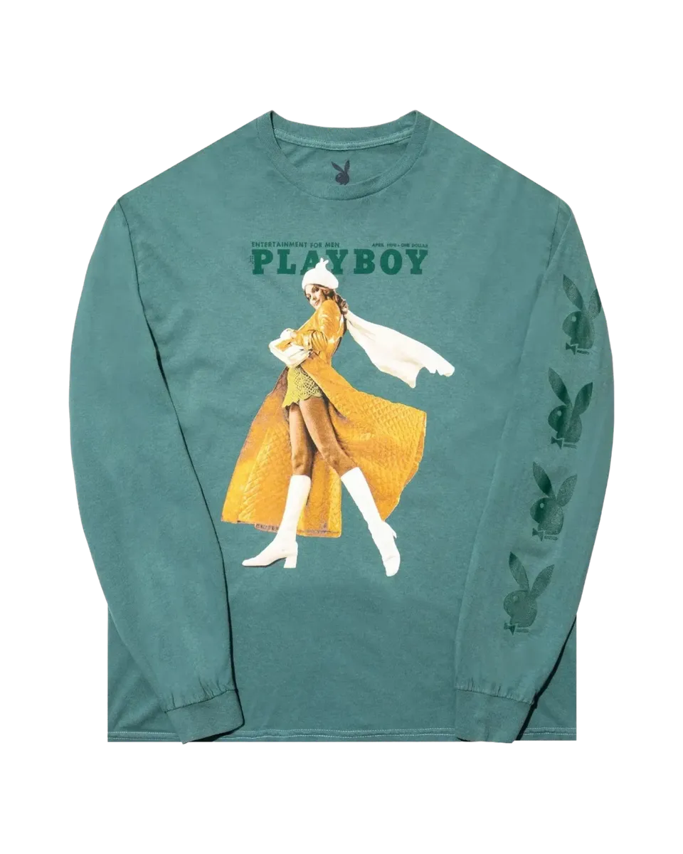 Playboy April 1970 Cover maglia manica lunga cotone