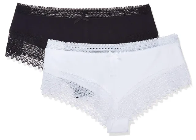 DIM Sexy Fashion culotte cotone pizzo S x2