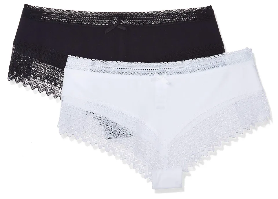 DIM Sexy Fashion culotte cotone pizzo S x2