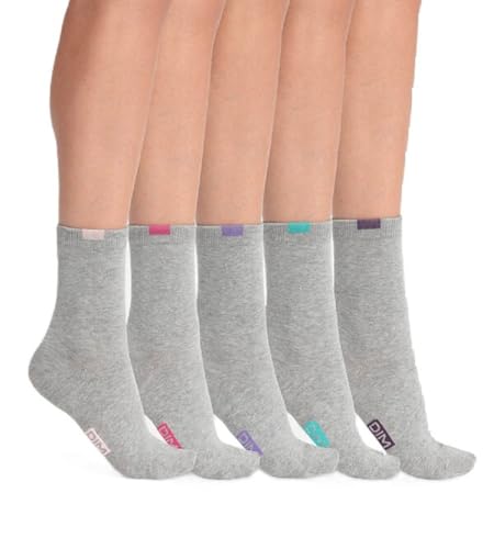 DIM Ecodim calzini donna cotone grigio nero 10 paia rinforzati