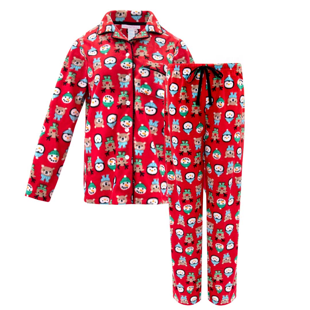 René Rofé Microfleece pigiama bottoni orsi blu M