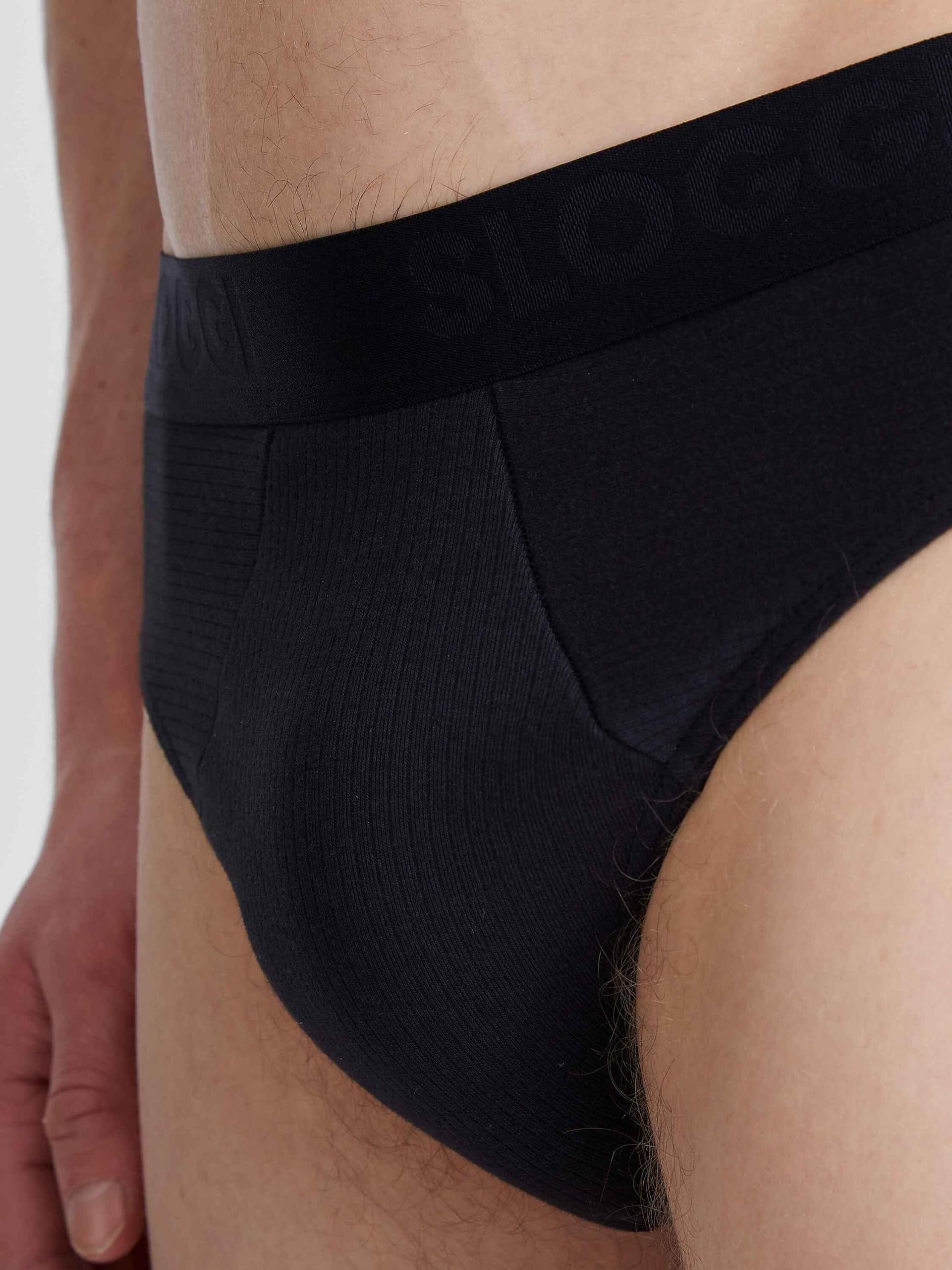 sloggi Free Evolve Slip Uomo Nero Cotone x2