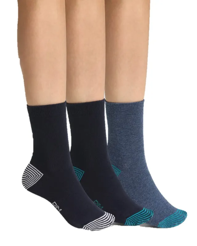 DIM Cotton Style Calzini Bambini Pacco da 3 Cotone