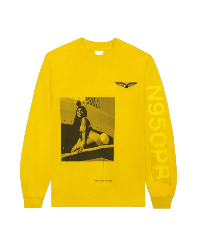 Playboy Aviation Wings N950PB maglia manica lunga nera