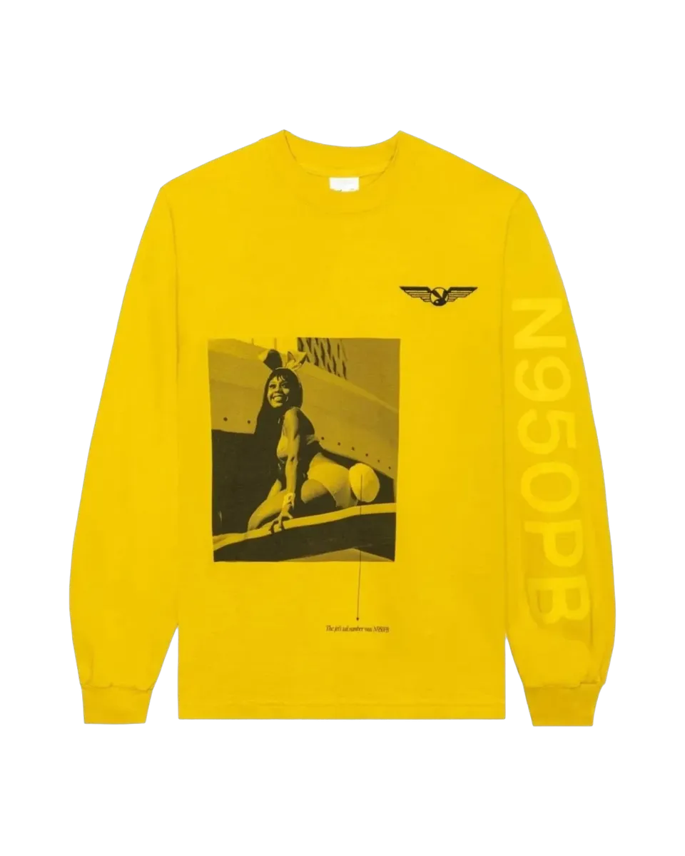 Playboy Aviation Wings N950PB maglia manica lunga nera