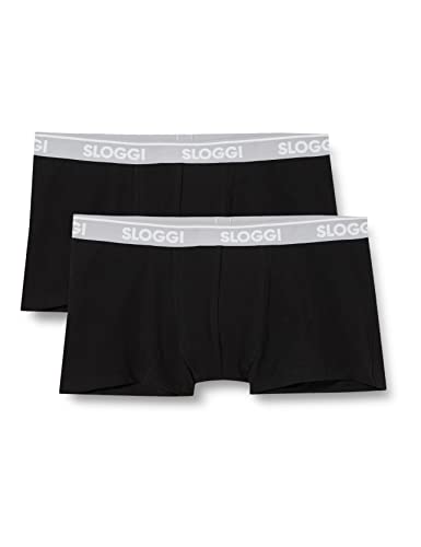 sloggi GO ABC Slip Hipster Uomo 2P M Nero Cotone