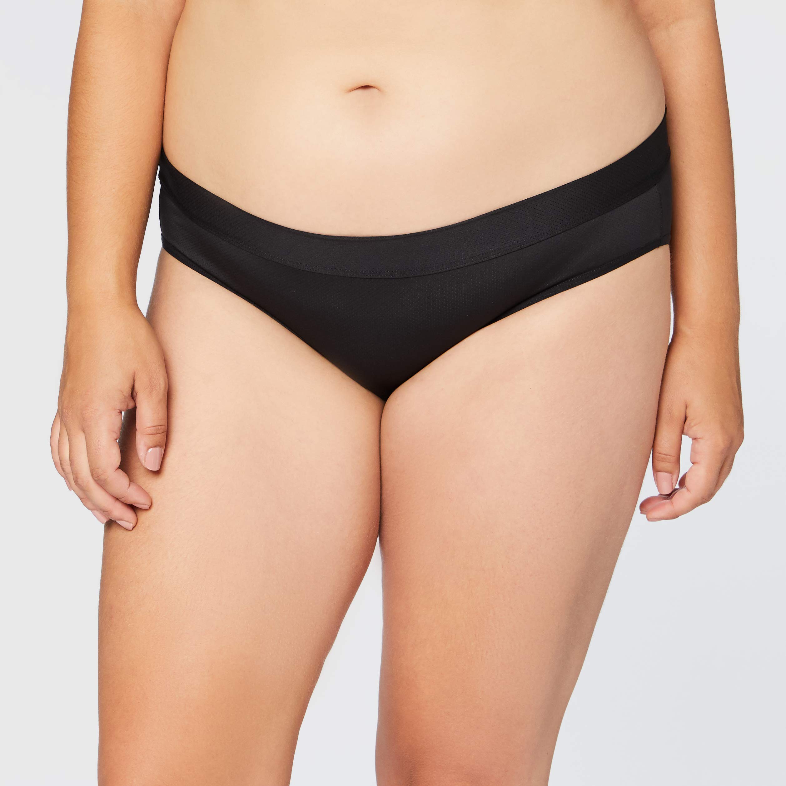 DIM Sport slip donna microfibra grigio invisibile x2