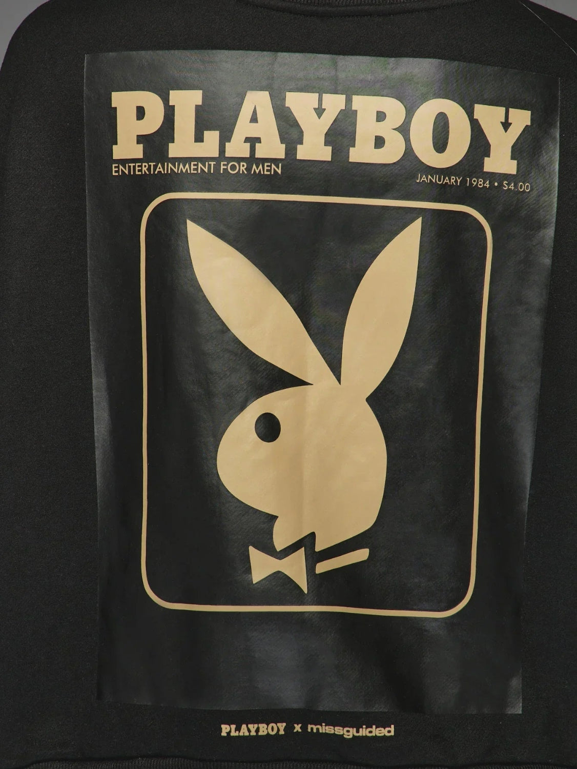 Playboy x Missguided Jan 1984 Cover felpa Small girocollo