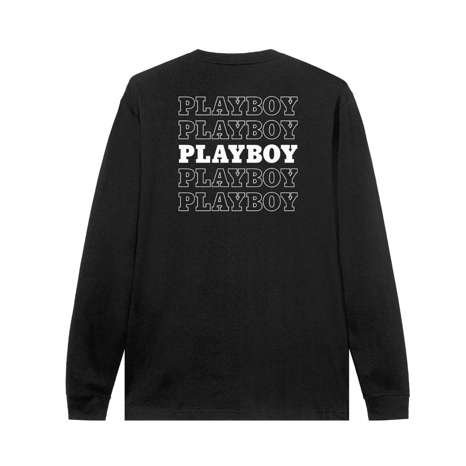 Playboy Repeating Masthead maglia maniche lunghe cotone