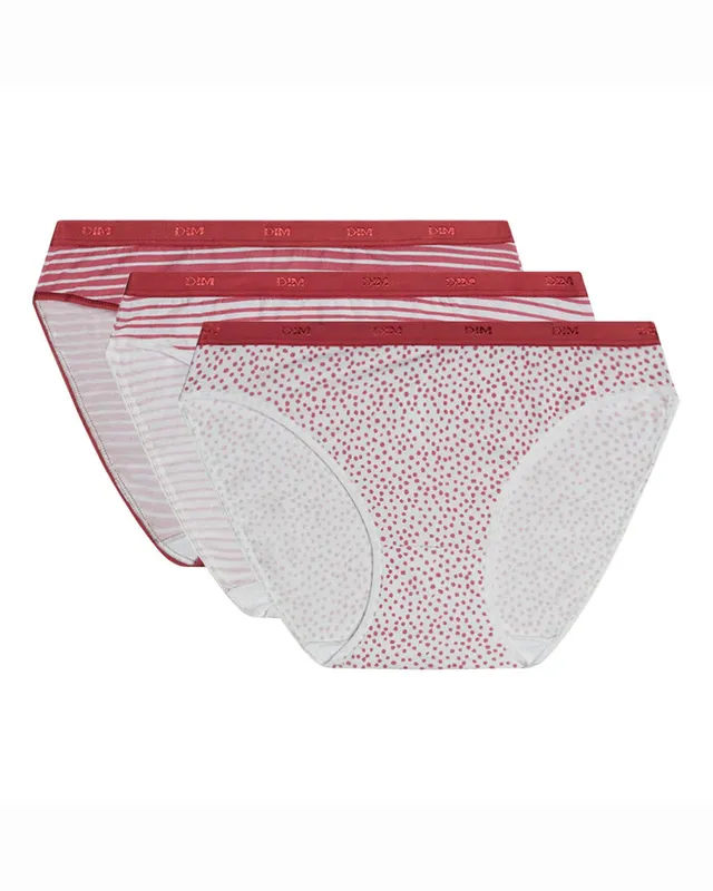 DIM Les Pockets slip donna cotone x3 con tasche