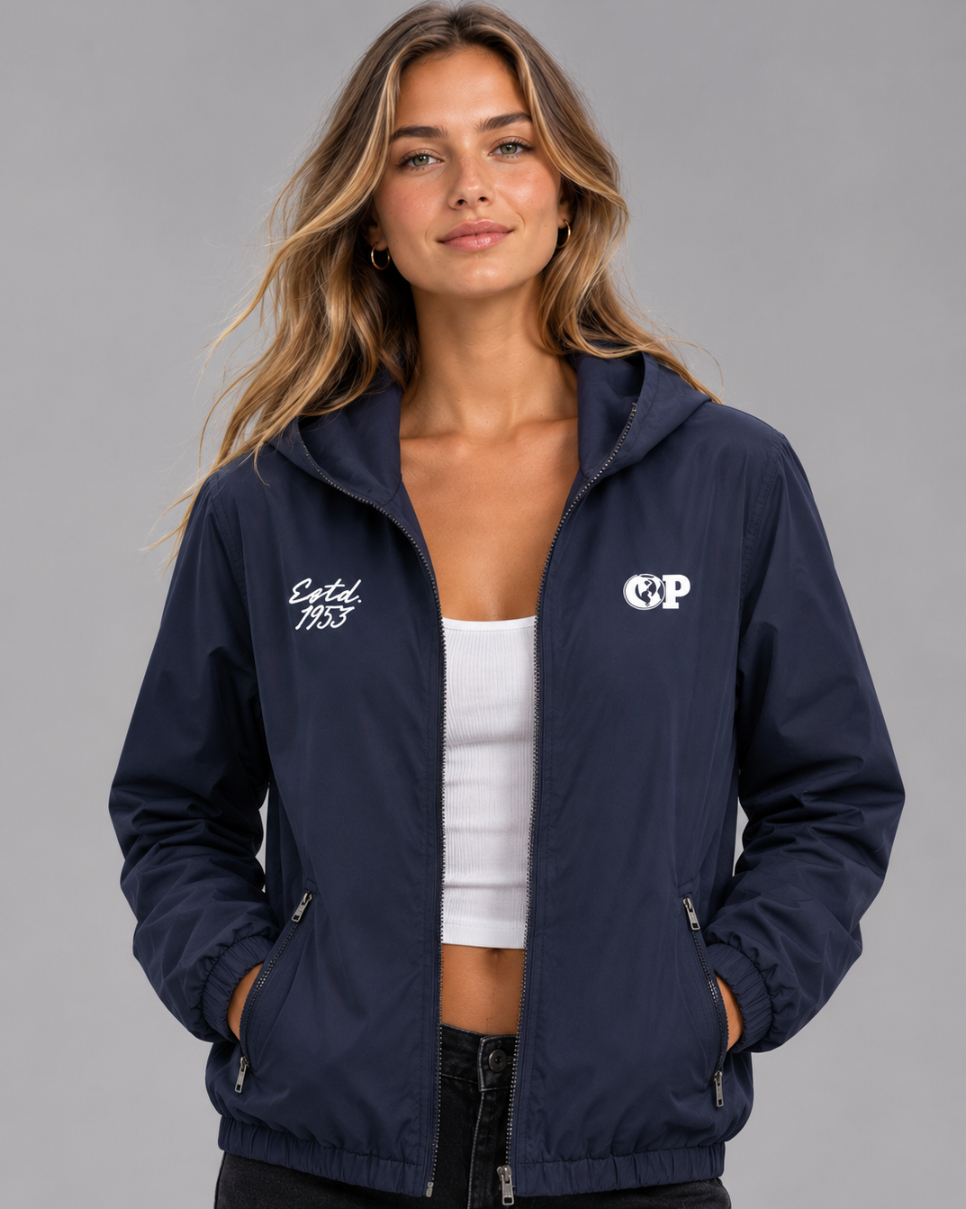 Playboy Classic Club Jacket giacca leggera blu