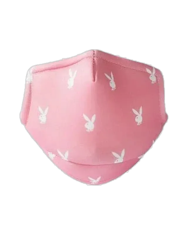Playboy Rabbit Heads mascherina rosa lavabile