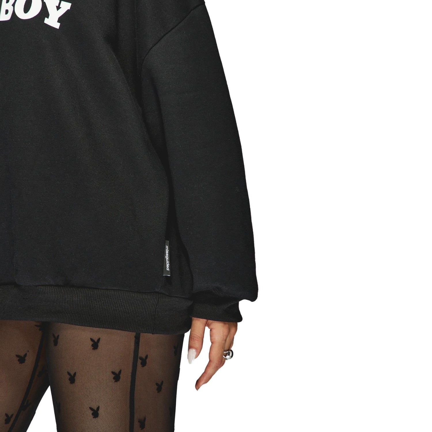 Playboy Missguided I Love Playboy felpa cappuccio casual