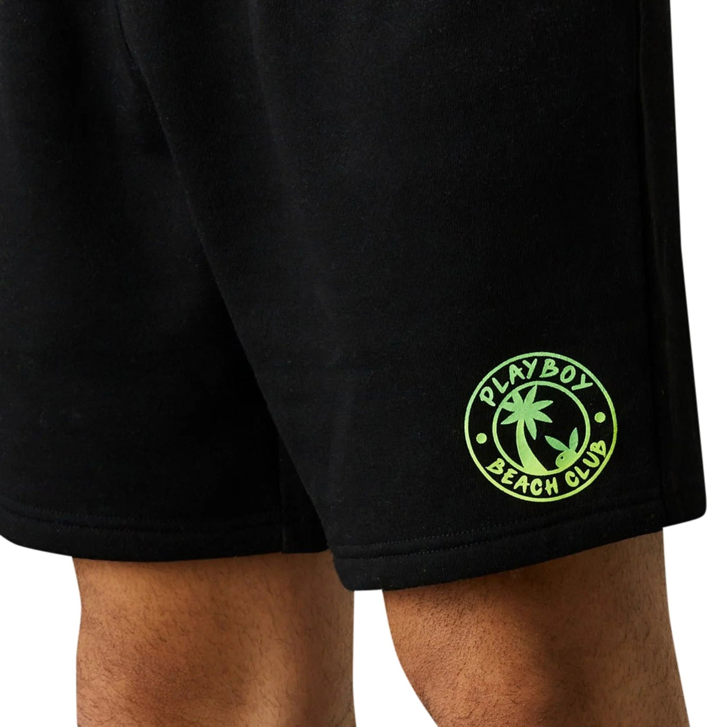 Playboy Beach Club Graphic pantaloncini uomo neri cotone