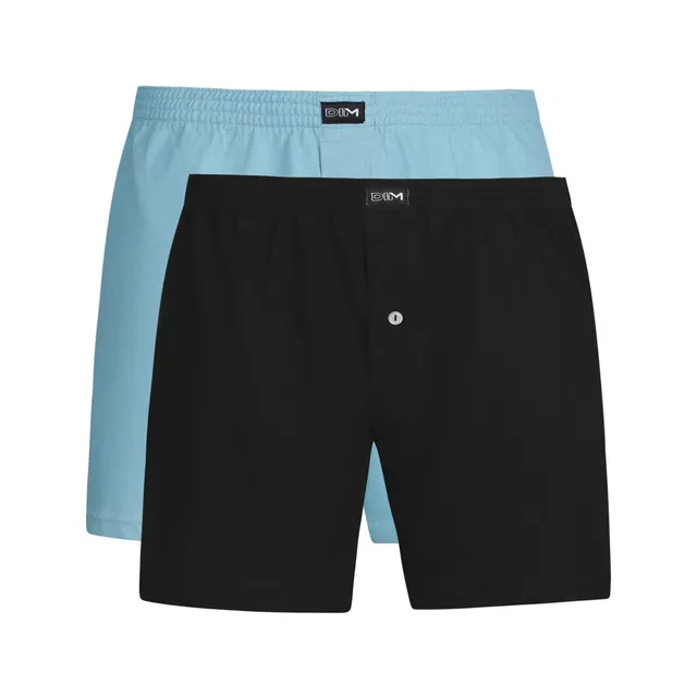 DIM Boxer Uomo Cotone x2 Ampio con Bottoni