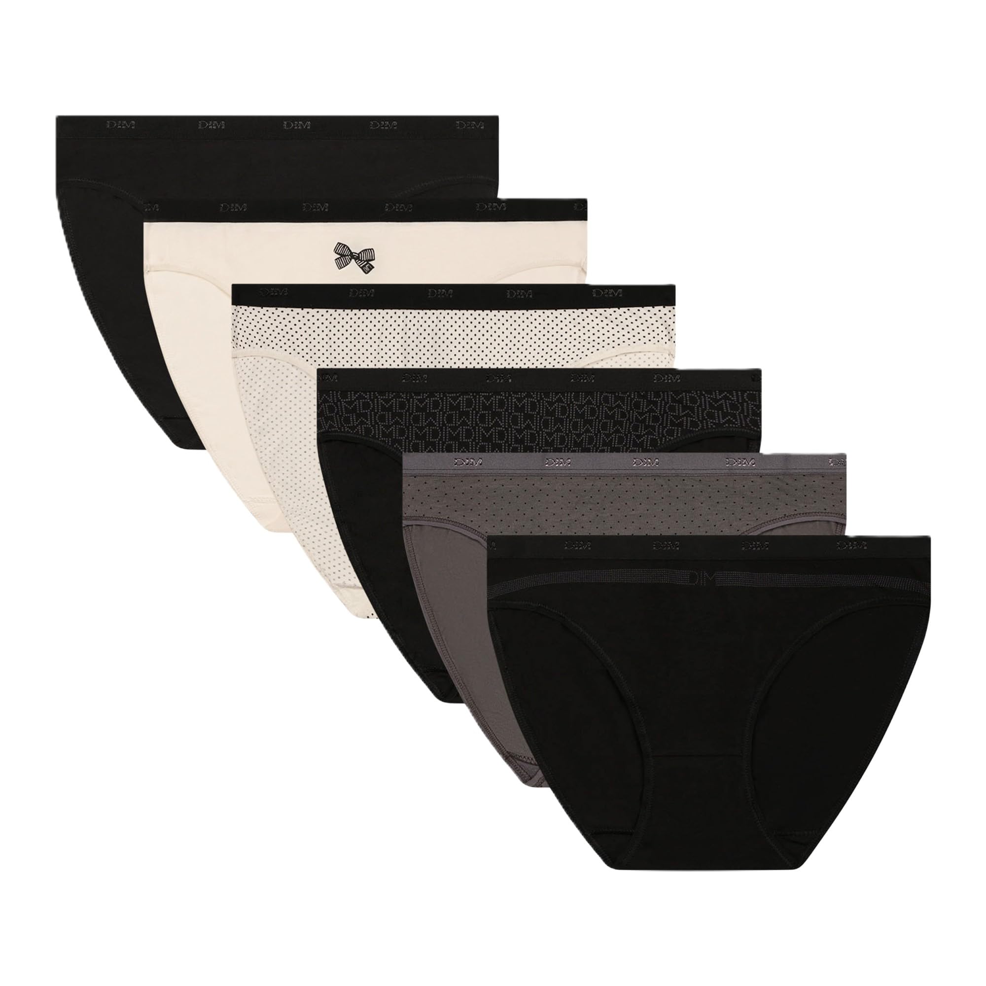 DIM Pockets Slip Donna x6 Cotone Multicolore