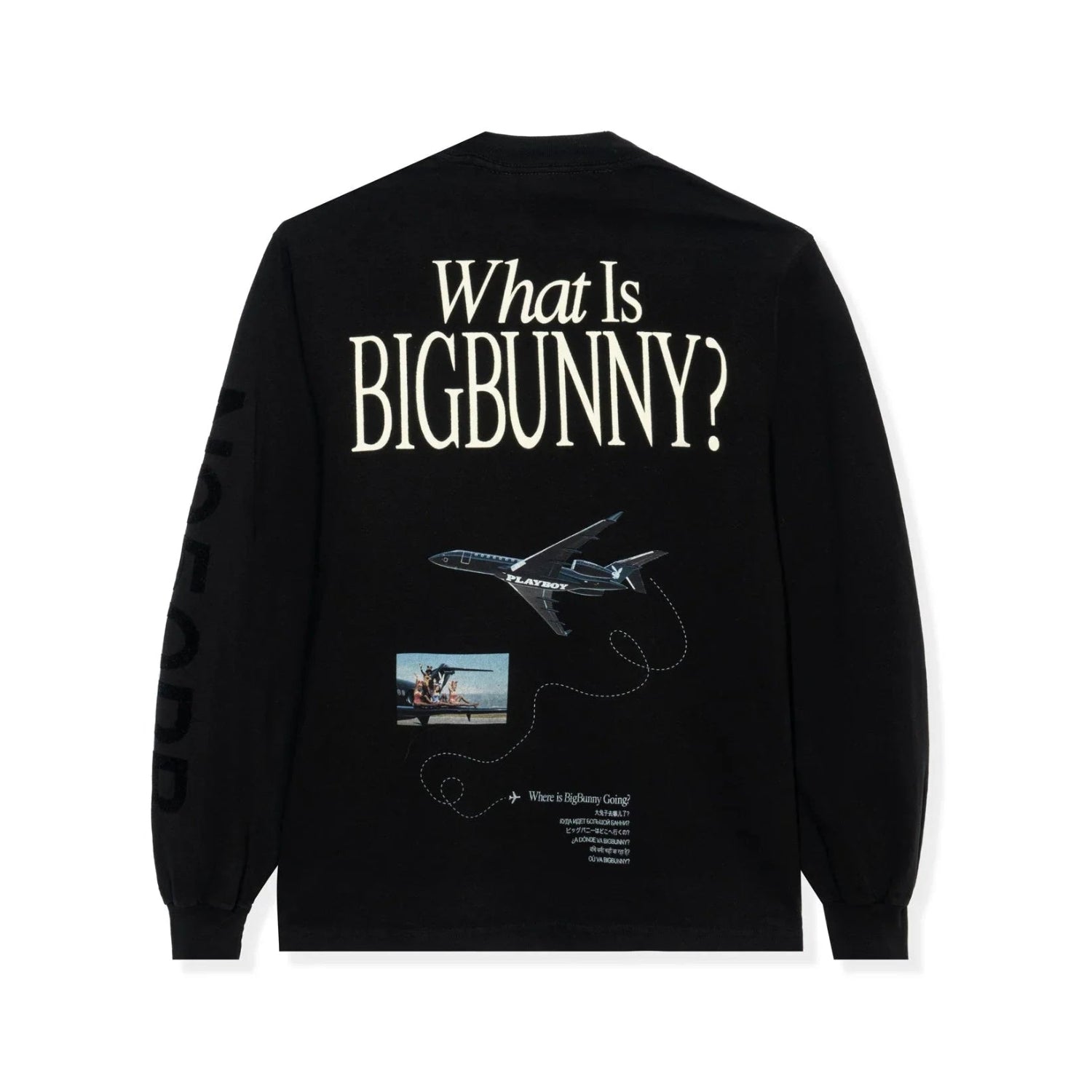 Playboy Aviation Wings N950PB maglia manica lunga nera