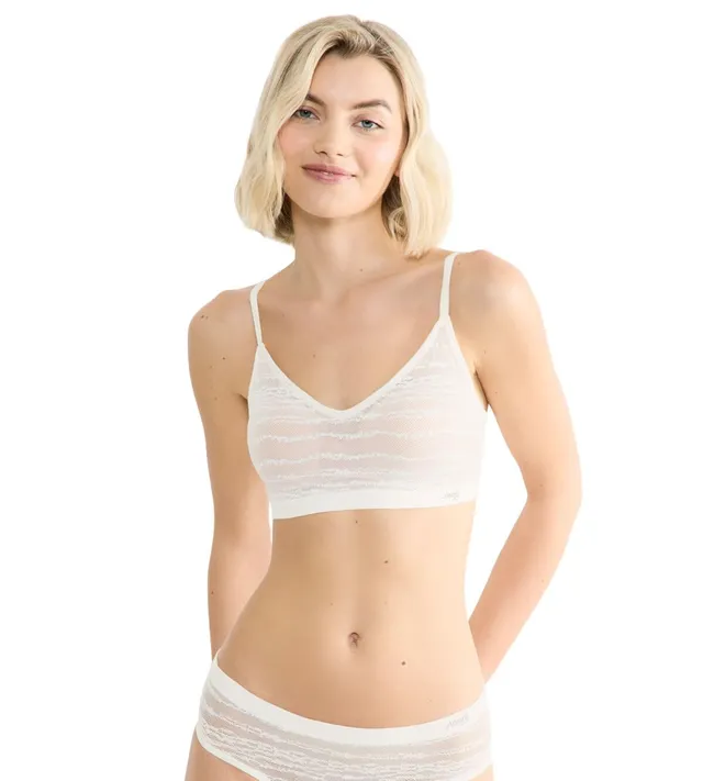 Sloggi Free Evolve PU Lace Bra Donna Nero Pizzo