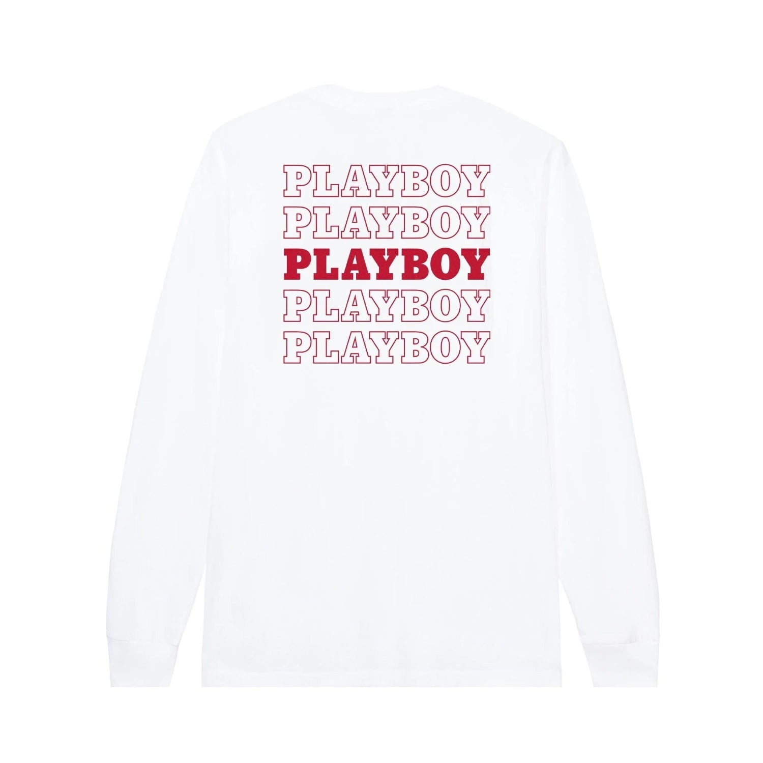 Playboy Repeating Masthead maglia maniche lunghe cotone