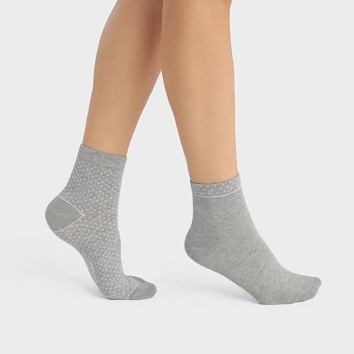 DIM Good Fancy calze donna x2 grigio cotone