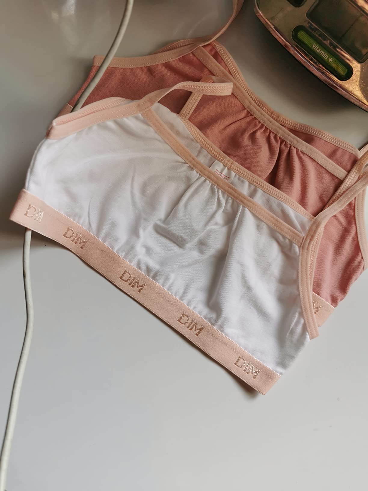 DIM Les Pockets Reggiseno Bambina Cotone x3
