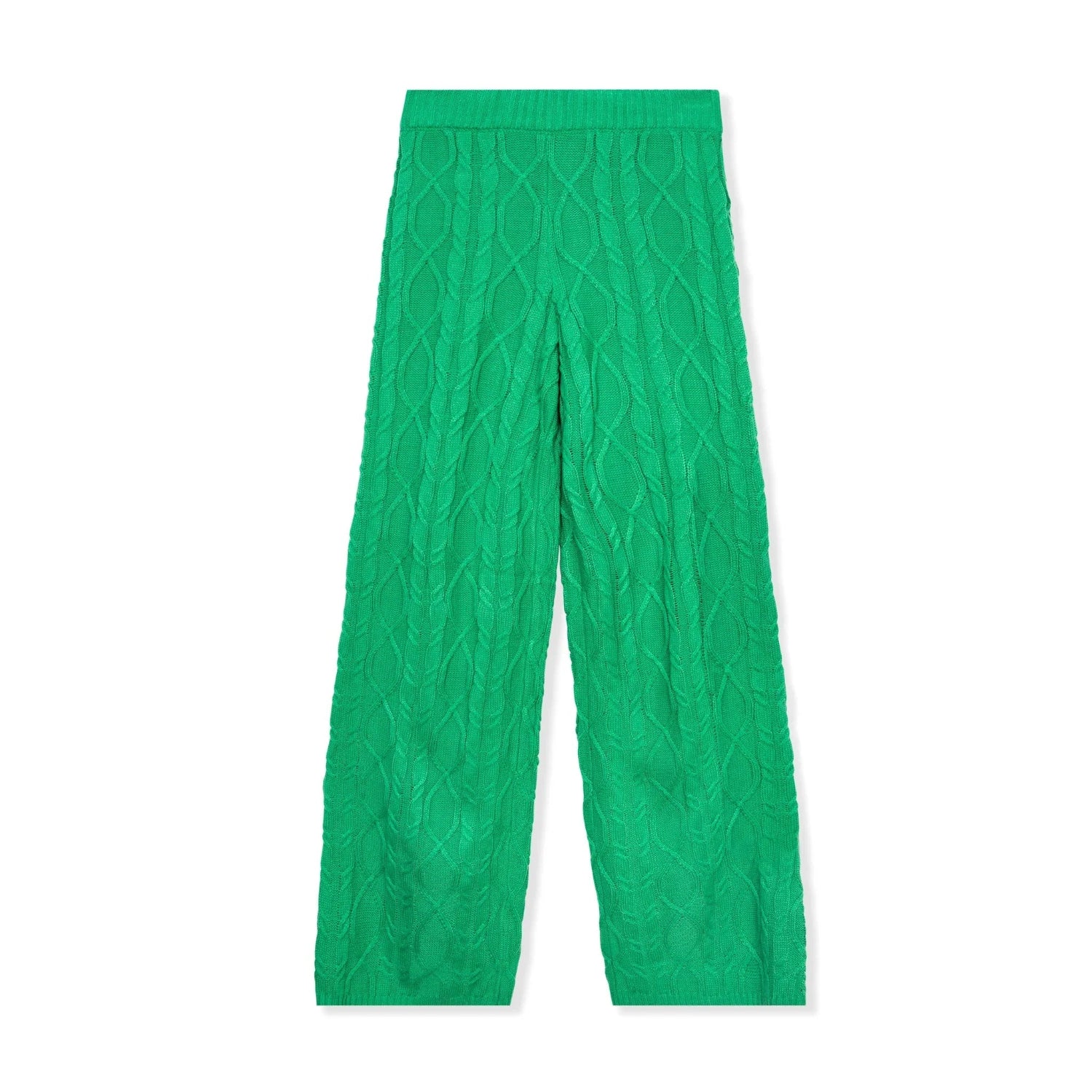 Playboy Masthead pantaloni maglia donna verdi acrilico