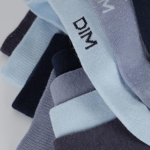 DIM Ecodim Style calzini uomo cotone x4 bianco blu