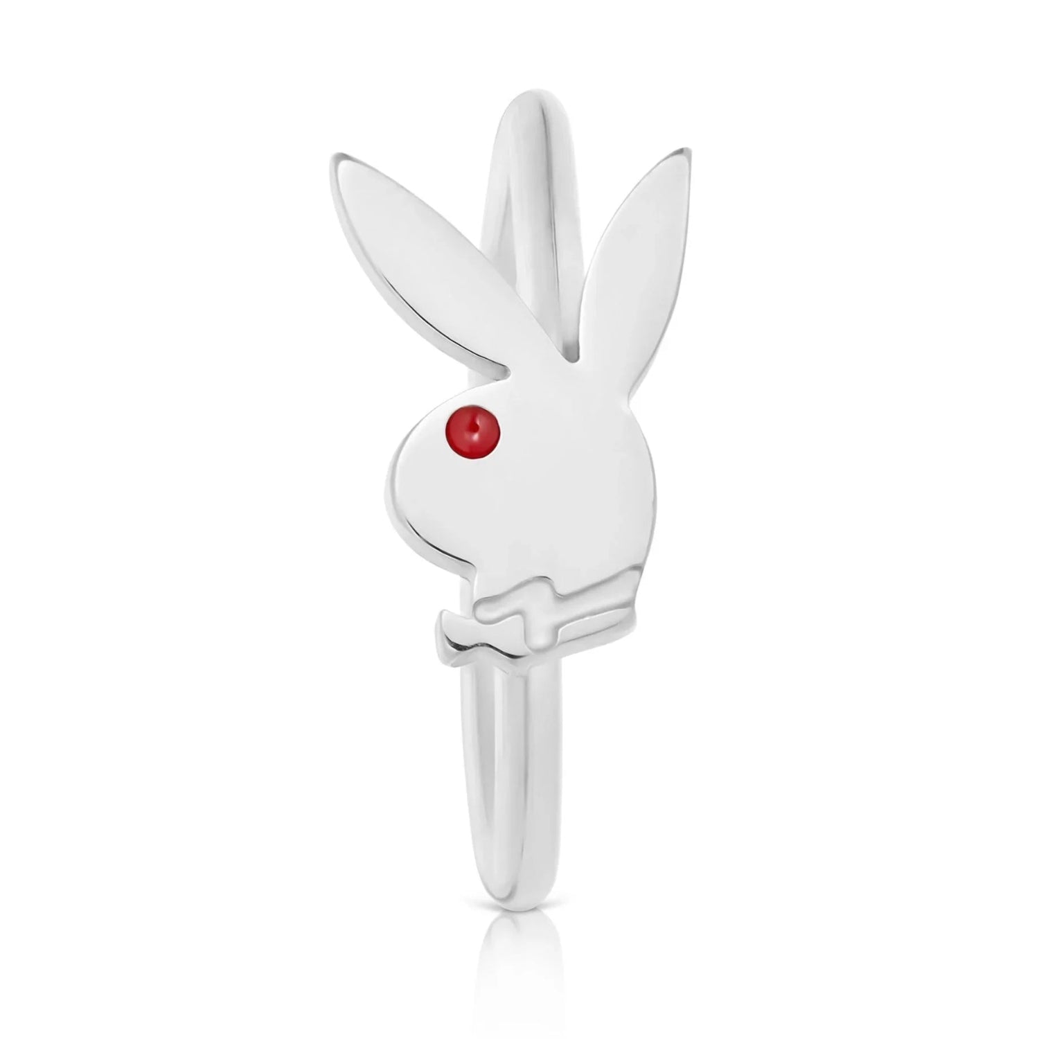 Playboy Rabbit Head anello naso acciaio