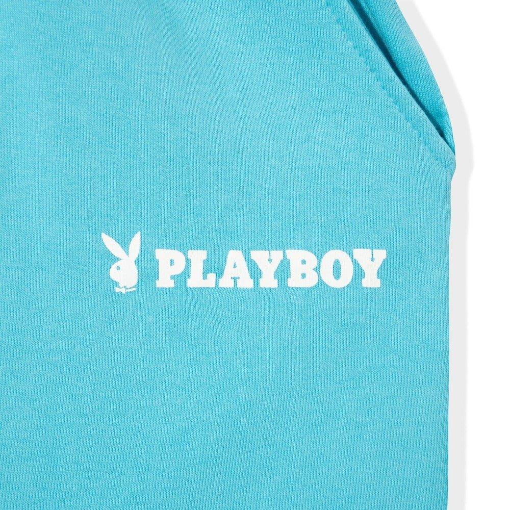 Playboy Logo Boyfriend Short shorts Mint cotone