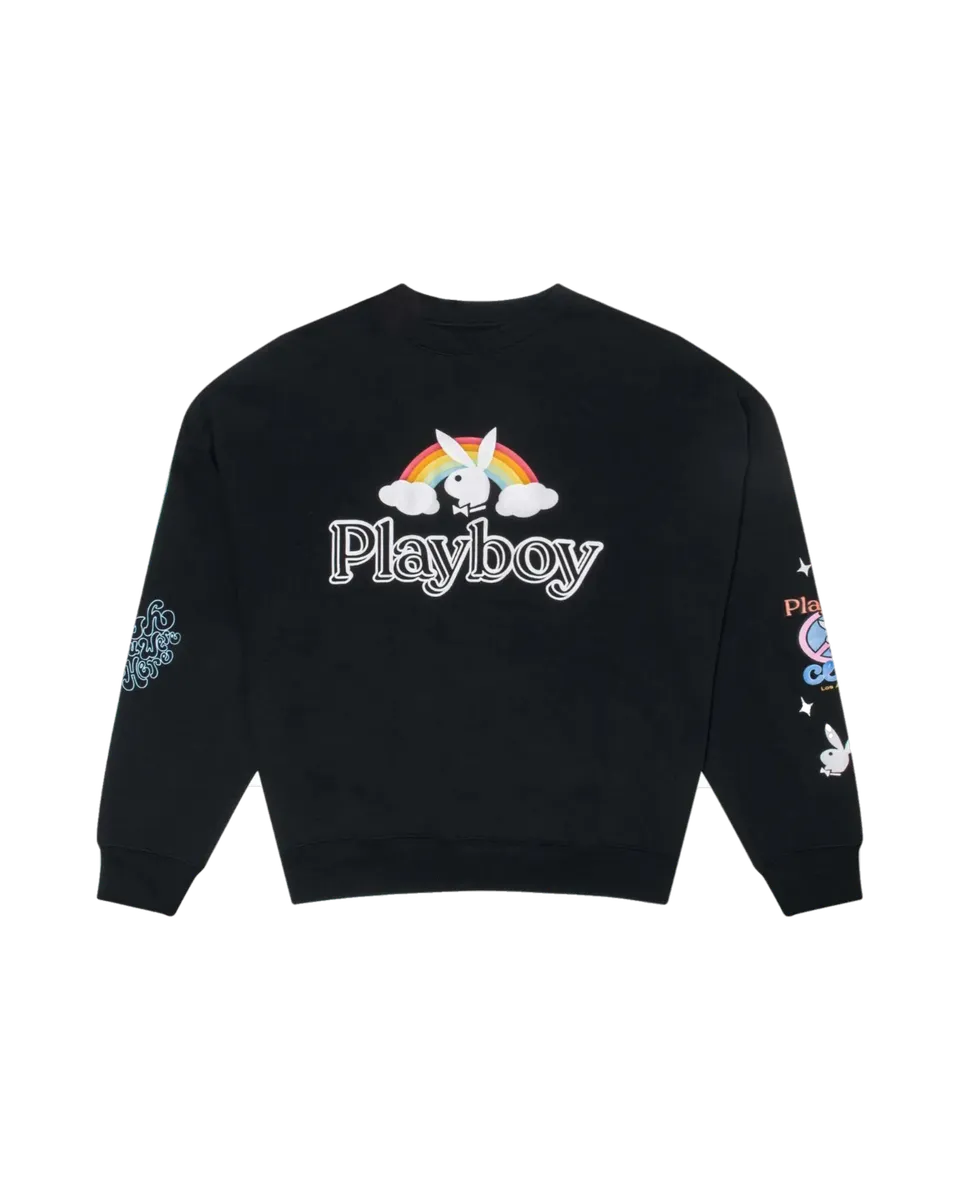 Playboy Smile Club Oversized Crewneck felpa girocollo oversize