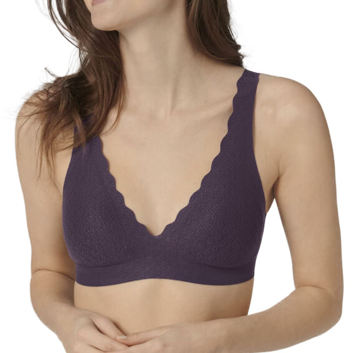Sloggi Zero Feel Lace Bralette reggiseno M nero pizzo