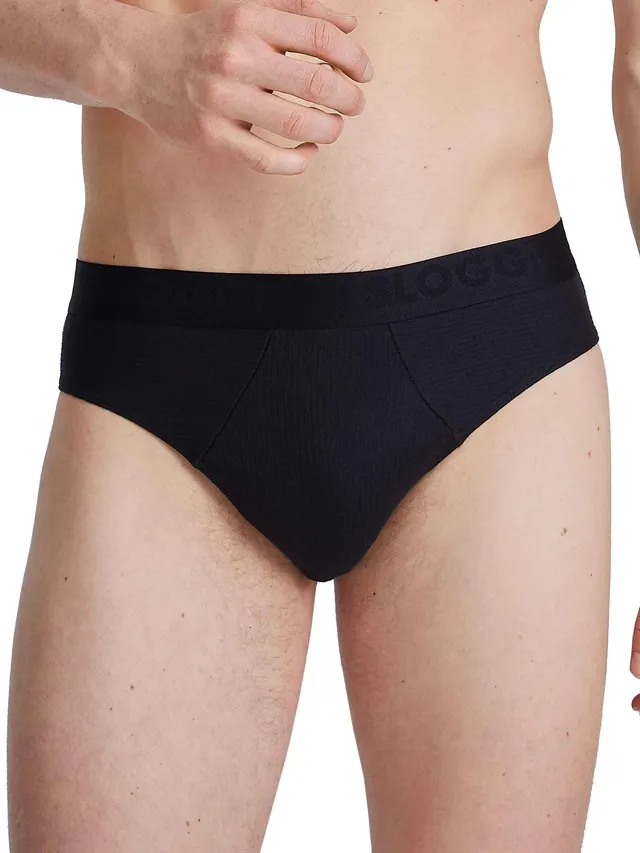 sloggi Free Evolve Slip Uomo Nero Cotone x2