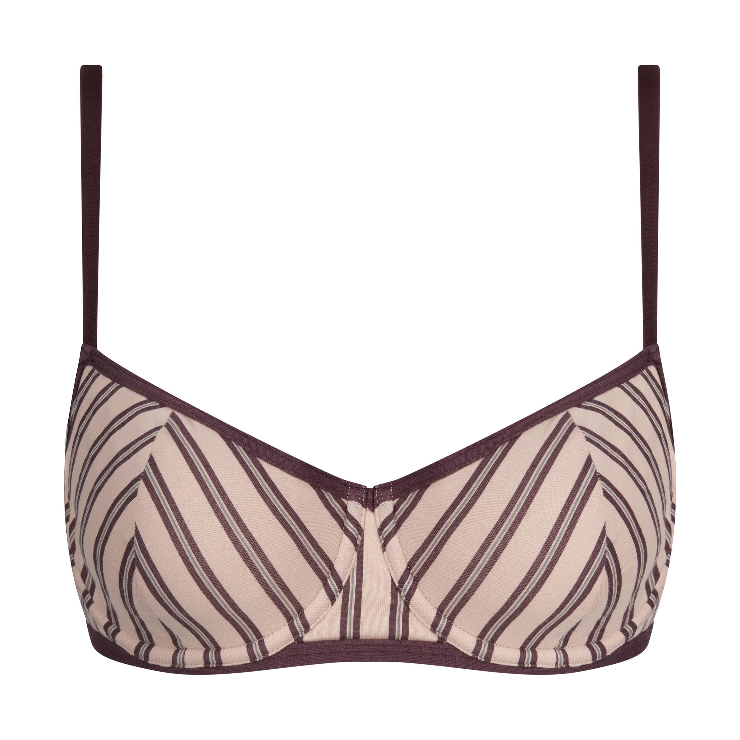 DIM Ines de la Fressange Reggiseno Cotone 4B Marrone Rosa