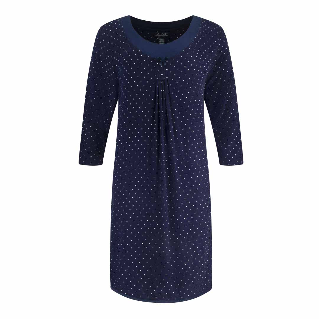 René Rofé Rayon Spandex camicia da notte grigia M morbida