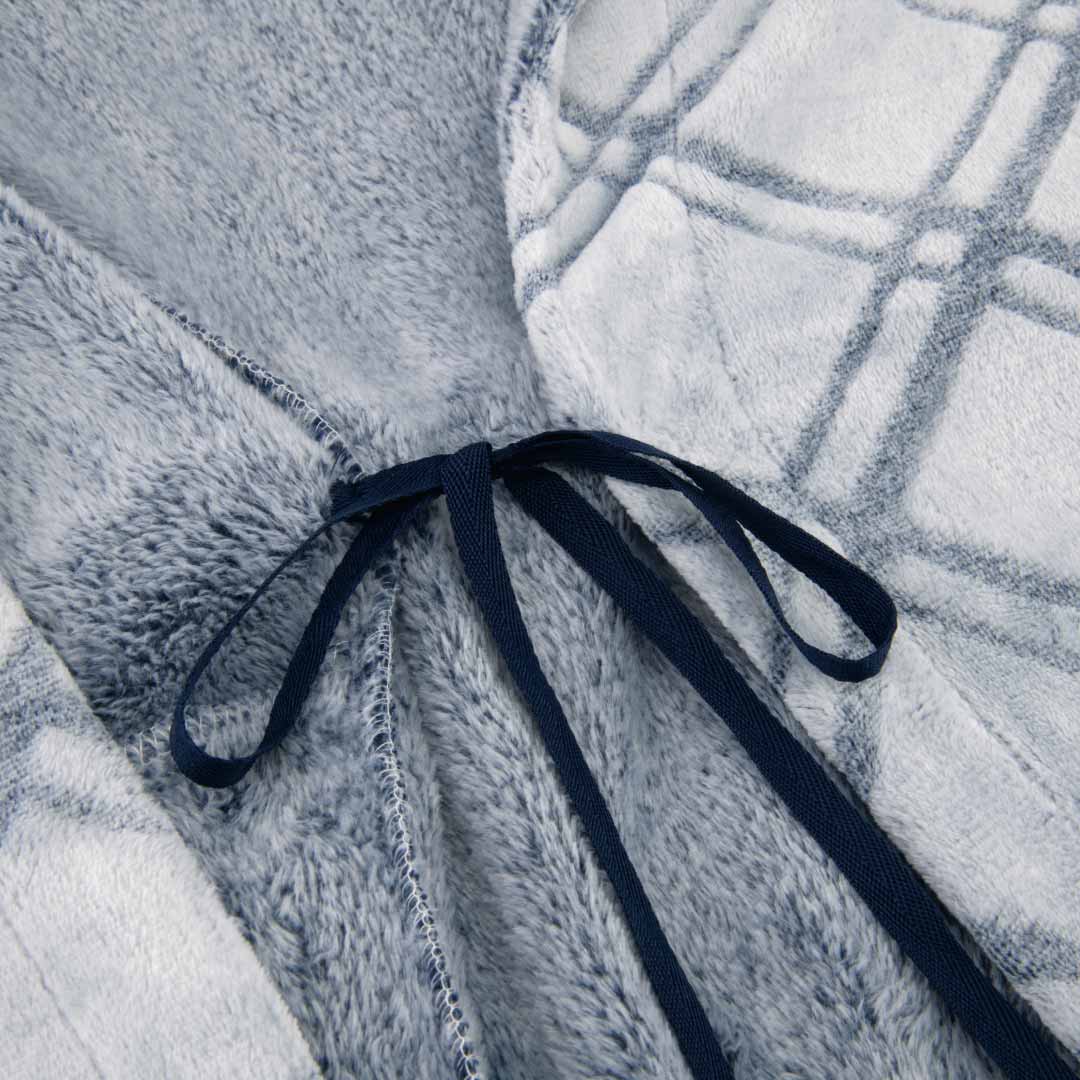 René Rofé Fleece Vestaglia Pile M Grigia Lunga Calda