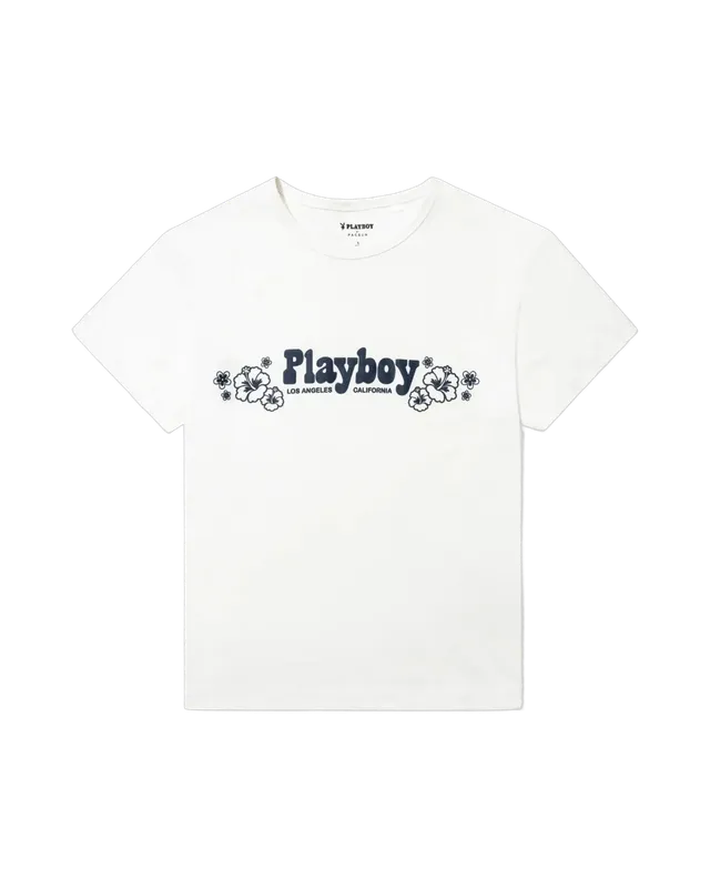 Playboy Blue Crush maglietta donna blu boy M cotone