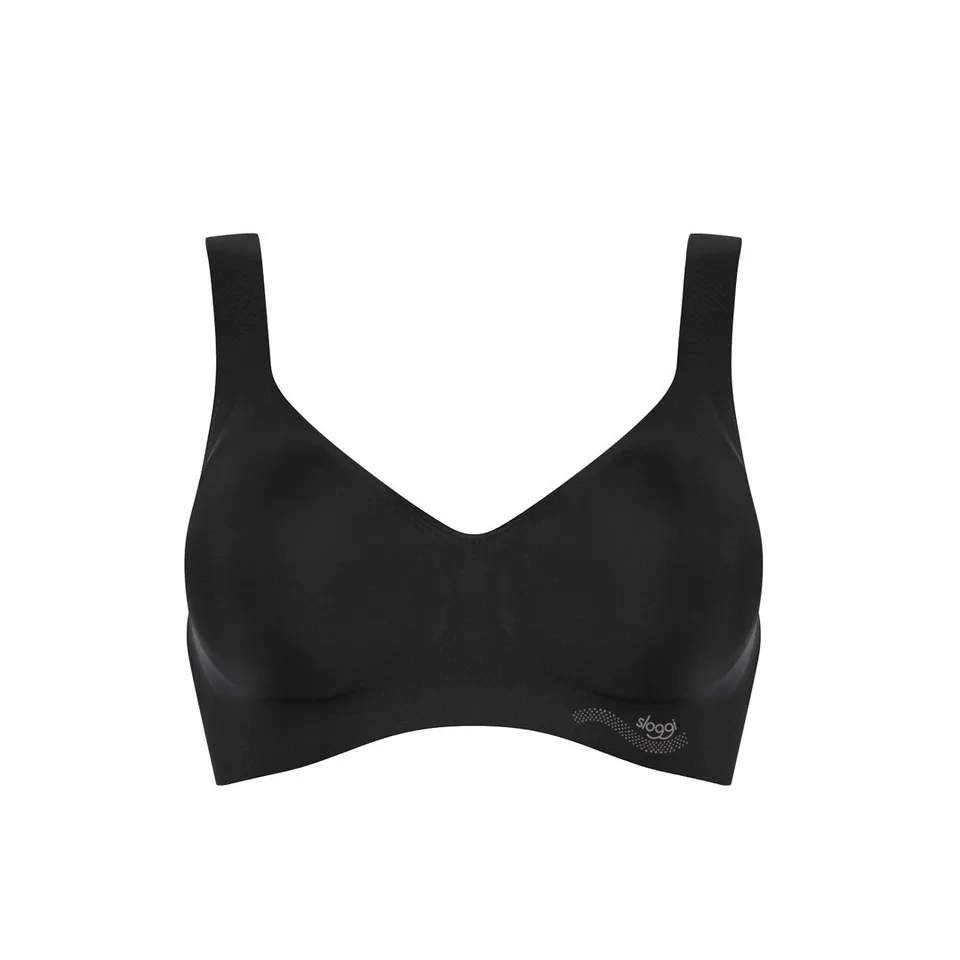 Sloggi Zero Feel Braline Top Donna Nero 3 pezzi