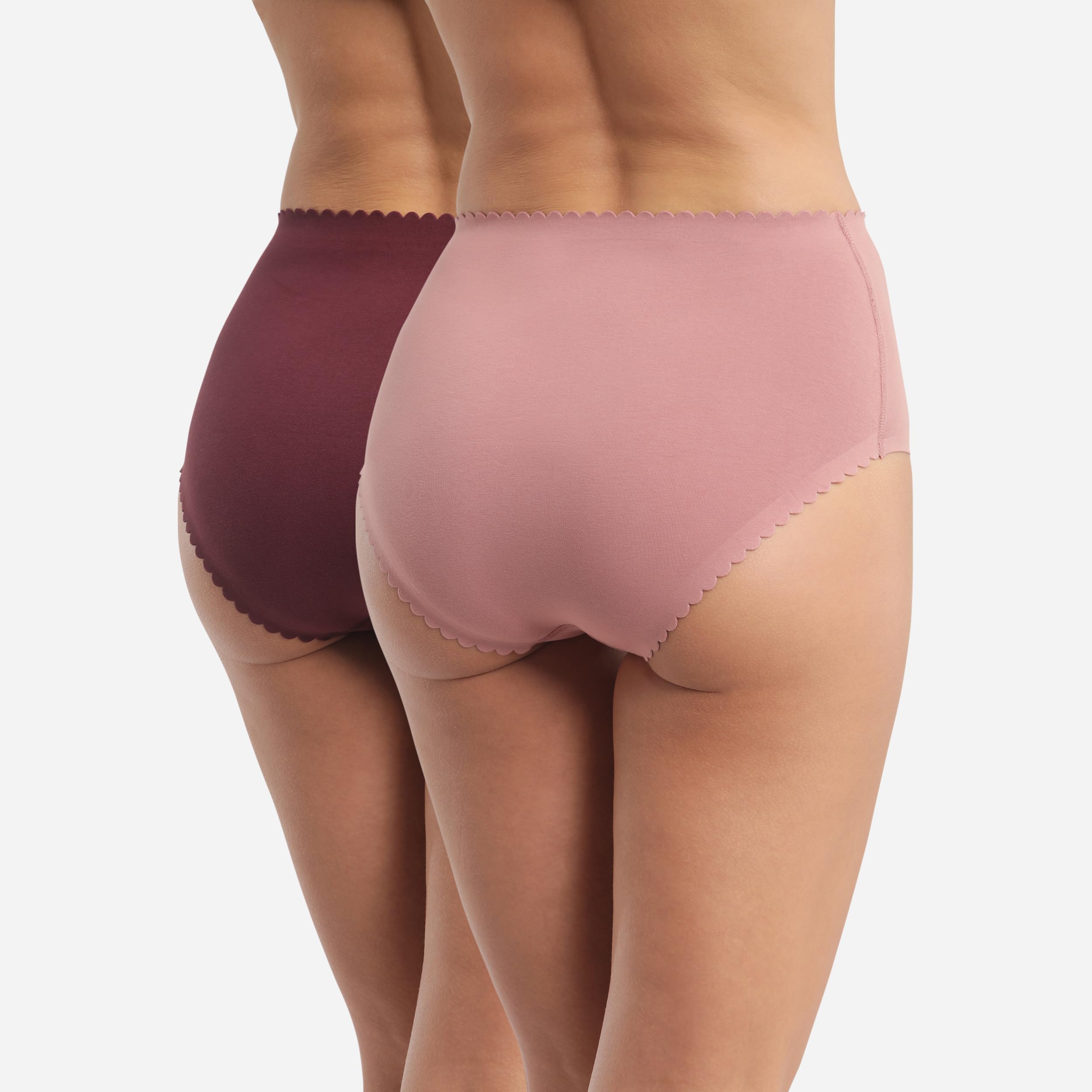 DIM Body Touch Easy bikini donna x2 rosa vita alta cotone